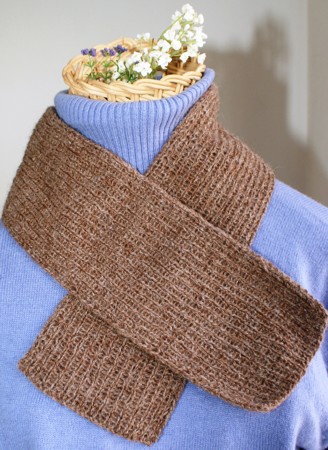 Natural 100% Alpaca scarf