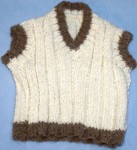 V neck sleveless jumper