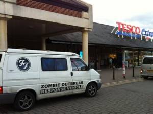 zombie attack at tescos