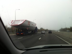 BOAT IN ROAD WEB